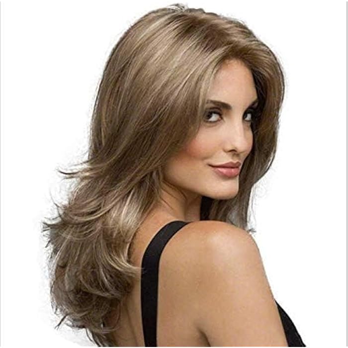 DILLARDS Medium Length Ombre Wig Natural Brown Heat Hair - Image 3